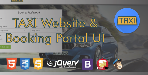 Taxi Website and Booking Portal UI Taxi Website and Booking Portal UI