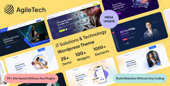 Technology & IT Solutions WordPress Theme Multipurpose - Agiletech Technology & IT Solutions WordPress Theme Multipurpose - Agiletech