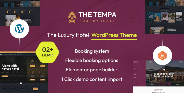 Tempa - The Luxury Hotel WordPress Tempa - The Luxury Hotel WordPress