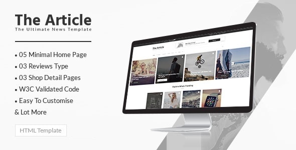 The Article - Blog and News HTML Template The Article - Blog and News HTML Template