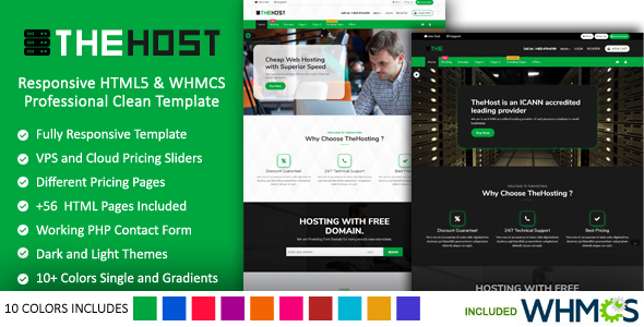 TheHost - Responsive HTML & WHMCS Latest Bootstrap Web Hosting Premium Template TheHost - Responsive HTML & WHMCS Latest Bootstrap Web Hosting Premium Template