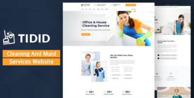 Tidid - Cleaning and Maid Services Responsive Website