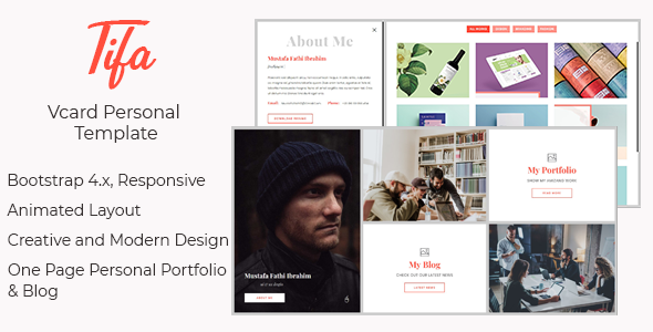 Tifa - Vcard Personal Template Tifa - Vcard Personal Template