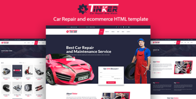 Tinker - Car Repair and eCommerce Template