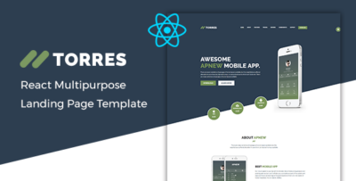 Torres - React App Landing Page Template
