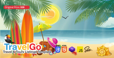 TravelGo - Travel and Tours Listings HTML Template