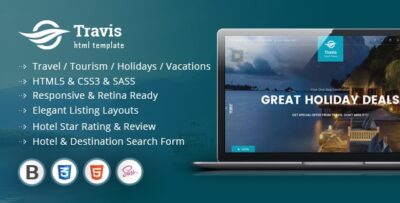 Travis Travel Listing HTML5 Template