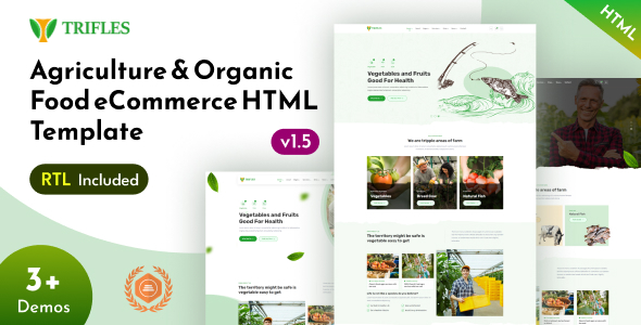 Trifles - Agriculture & Organic Food eCommerce Bootstrap 5 Template Trifles - Agriculture & Organic Food eCommerce Bootstrap 5 Template