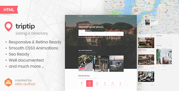 TripTip - Listing & Directory HTML5 Template TripTip - Listing & Directory HTML5 Template