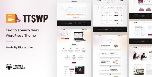 TTS WP - Text to speech SAAS Business Theme TTS WP - Text to speech SAAS Business Theme