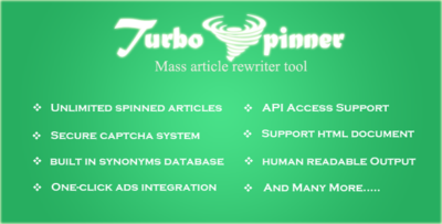 Turbo Spinner: Article Rewriter