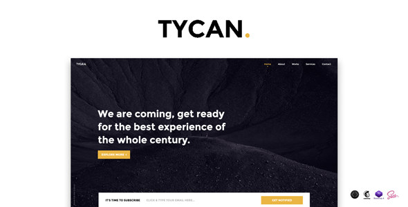 TYCAN - Timeless Coming Soon Template TYCAN - Timeless Coming Soon Template