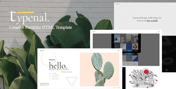 Typenal - Creative Portfolio HTML Template Typenal - Creative Portfolio HTML Template