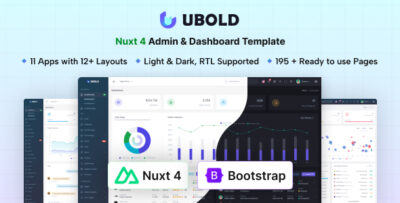 UBold - Nuxt 4 Admin & Dashboard Template