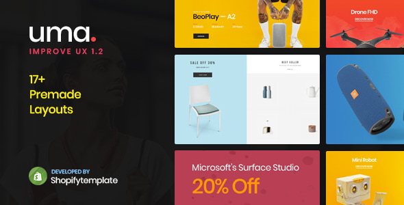 Uma - Minimal Clean Multiple Shopify Theme Uma - Minimal Clean Multiple Shopify Theme