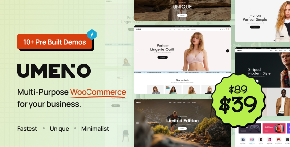 Umeno - Multipurpose WooCommerce Theme Umeno - Multipurpose WooCommerce Theme