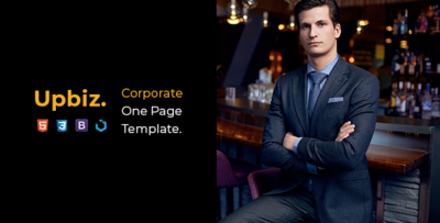 Upbiz - Corporate One Page Template
