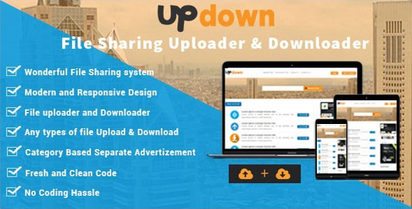 UpDown - File Sharing Uploader / Youtube / Downloader & Blogging UpDown - File Sharing Uploader / Youtube / Downloader & Blogging