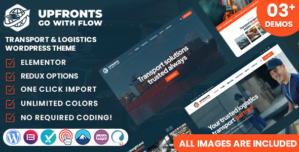 Upfronts - Transport & Logistics WordPress Theme Upfronts - Transport & Logistics WordPress Theme