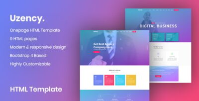 Uzency | Responsive Business Agency HTML5 Template