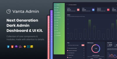 Vanta - Responsive Dark Bootstrap5 Admin Template