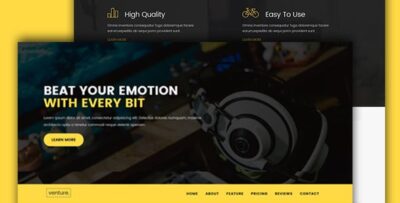 Venture-Single Product Landing Template