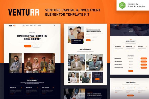 Venturr – Venture Capital & Investment Elementor Template Kit Venturr – Venture Capital & Investment Elementor Template Kit