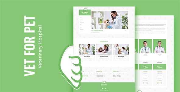 VET FOR PET - Minimal Pet, Animal Doctor and Veterinarian Template VET FOR PET - Minimal Pet, Animal Doctor and Veterinarian Template