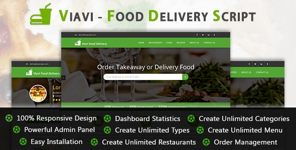 Viavi - Food Delivery Script Viavi - Food Delivery Script