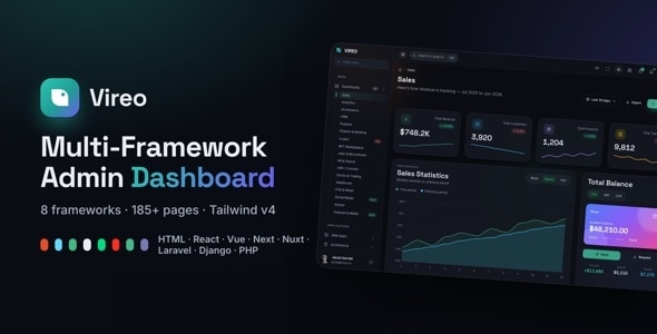 Vireo | Multipurpose Admin and Dashboard Template Vireo | Multipurpose Admin and Dashboard Template