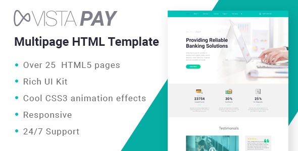 VistaPay - Bank Multipage HTML5 Template VistaPay - Bank Multipage HTML5 Template