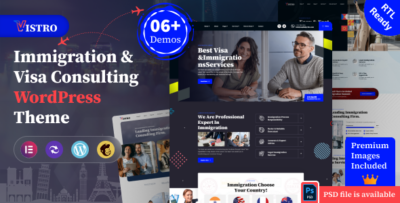 Vistro - Visa Immigration WordPress Theme