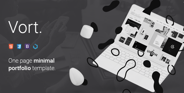 Vort - Minimal One Page Portfolio Template Vort - Minimal One Page Portfolio Template