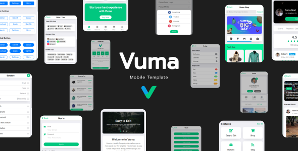 Vuma - Mobile Template Vuma - Mobile Template