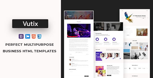 Vutix -The Powerful Multi-Purpose HTML5 Template. Vutix -The Powerful Multi-Purpose HTML5 Template.