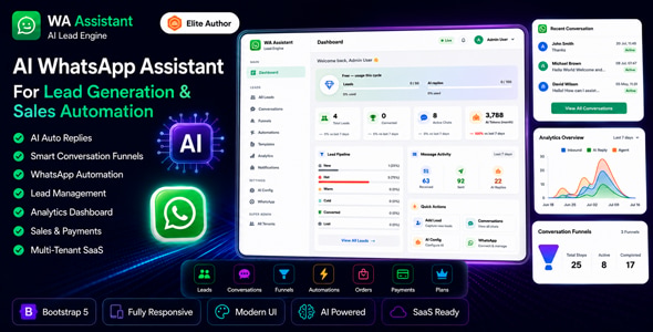 WALE - WhatsApp AI Lead Engine for Business Automation & Customer Engagement WALE - WhatsApp AI Lead Engine for Business Automation & Customer Engagement
