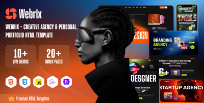 Webrix - Creative Agency & Personal Portfolio HTML Template