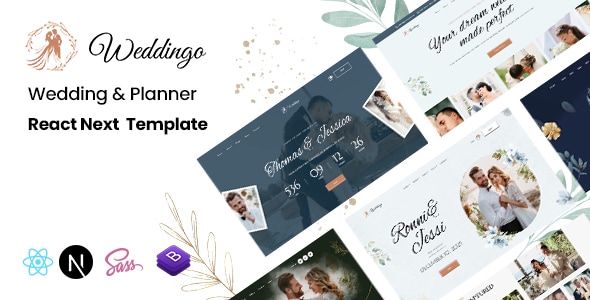 Weddingo - Wedding & Planner React Next Template Weddingo - Wedding & Planner React Next Template