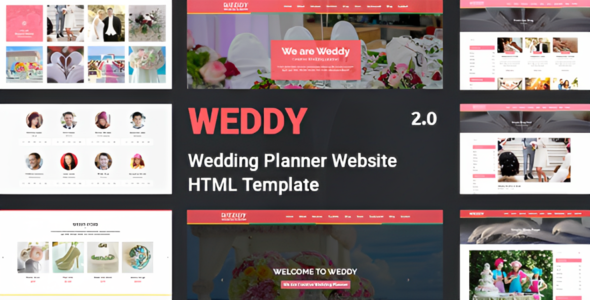 Weddy - Wedding Planner Website Template Weddy - Wedding Planner Website Template