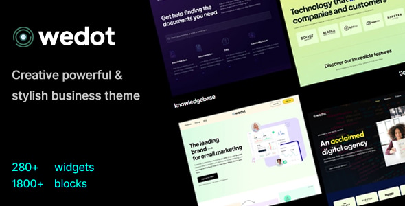 Wedot - Creative Startup Multi-purpose Business Theme Wedot - Creative Startup Multi-purpose Business Theme