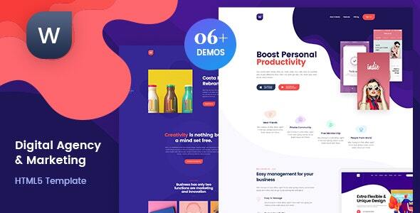 Wekala - Digital Agency & Marketing HTML5 Template Wekala - Digital Agency & Marketing HTML5 Template