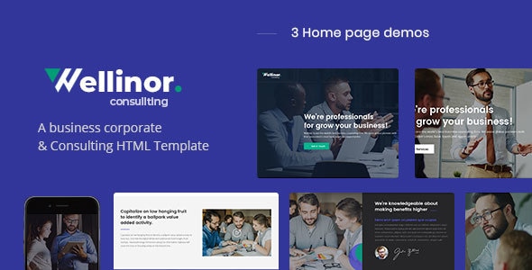 Wellinor - Business Consulting HTML Template Wellinor - Business Consulting HTML Template