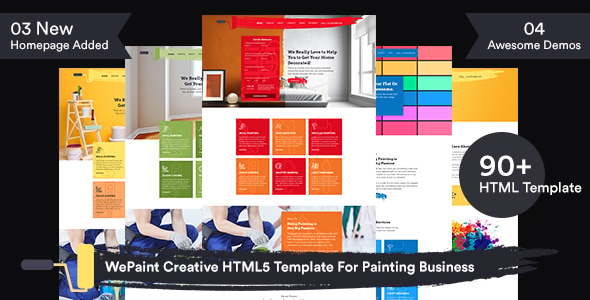 WePaint - Creative HTML5 Template For Painting Business WePaint - Creative HTML5 Template For Painting Business