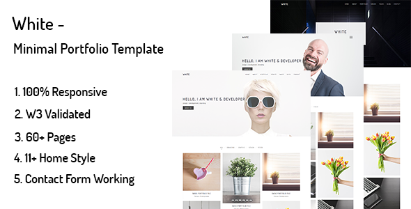 White - Minimal Portfolio HTML Template White - Minimal Portfolio HTML Template