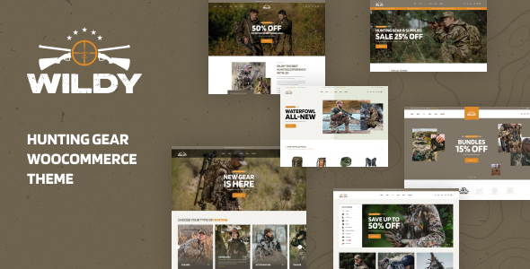 Wildy - Hunting Gear WooCommerce Theme Wildy - Hunting Gear WooCommerce Theme