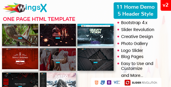 WingsX - One Page Parallax WingsX - One Page Parallax