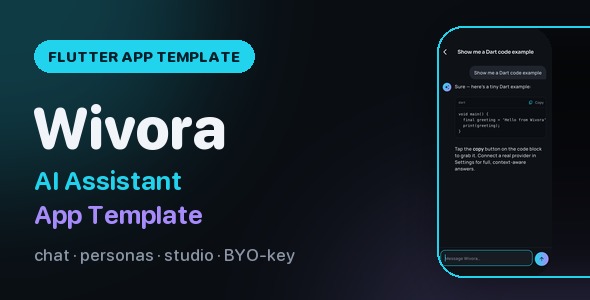 Wivora | Flutter AI Assistant App Template Wivora | Flutter AI Assistant App Template