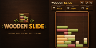 Wooden Slide | HTML5 Sliding Block Puzzle Game