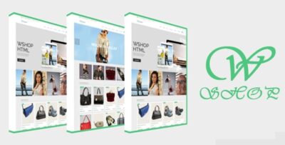 WShop Responsive HTML5 eCommerce Template