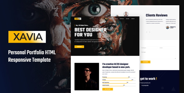 Xavia || Portfolio HTML Template Xavia || Portfolio HTML Template